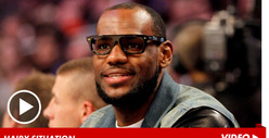 LeBron James -- King's Hair(line) Keeps NBA Stars Laughing