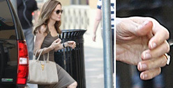 Angelina Jolie Legs Out in Hollywood ... With Engagement Ring