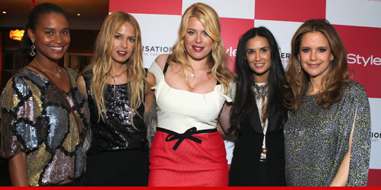 Demi Moore resurfaced Tuesday night after her rehab stint