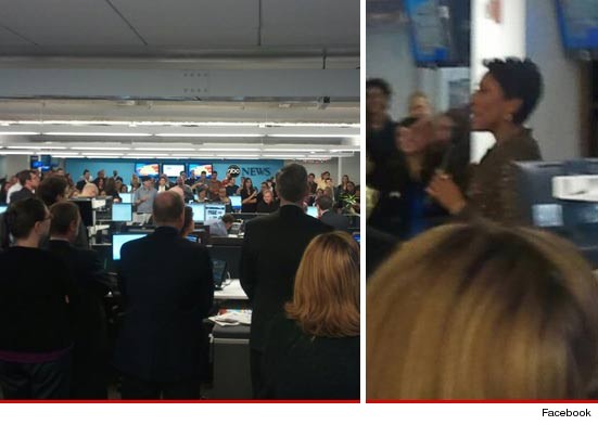 Good Morning America parties for beating the Today show in the ratings
