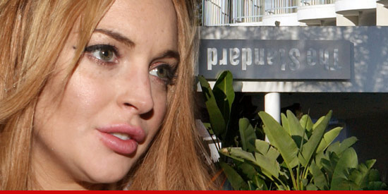 Lindsay Lohan returned to the scene of the (alleged) crime