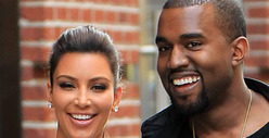 Kim Kardashian & Kanye West -- Getting Their Licks In