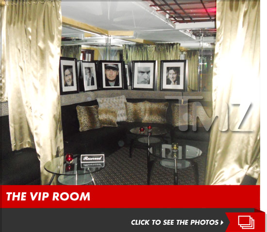 Charlie Sheen VIP strip club room