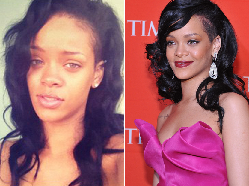 Rihanna Before And After for Pinterest