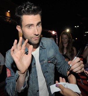 Stare at Adam Levine