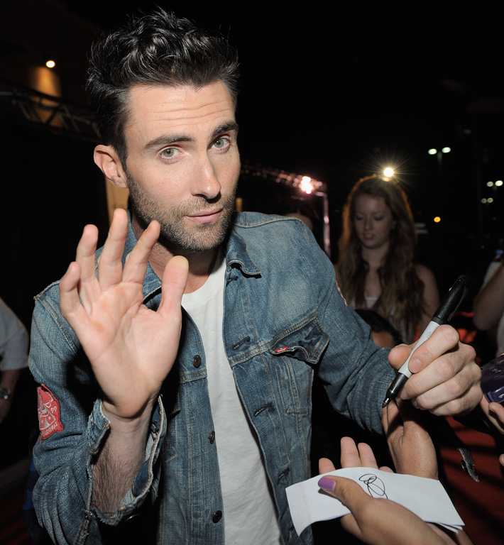 Stare at Adam Levine