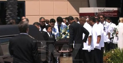 Junior Seau Memorial -- Casket Hits the Road