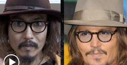 Johnny Depp -- Doubled Up by Japanese Superfan