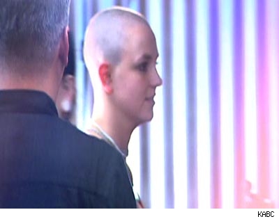 Britney Spears and her shaved head