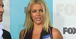 Britney Spears -- Chewing Gum During 'X Factor' Interview
