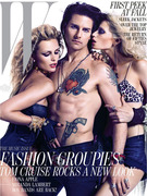 Tom Cruise Shows Ripped Body with Topless Models 
