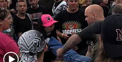 Snooki-alike -- Savagely KICKED In Face During Rockfest Brawl