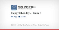 Metta World Peace Wishes You a Happy Memorial Day
