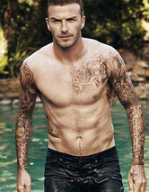David Beckham Strips for Elle UK!