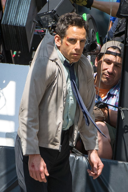 Ben Stiller -- Hangin' Around on His Movie Set