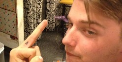Patrick Schwarzenegger -- He'll Flip You Off With Meaning