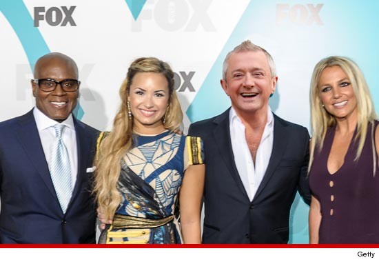 0609_la_reid_demi_lovato_louis_walsh_britney_spears_x_factor_getty
