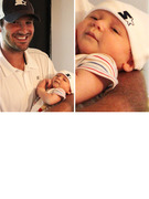 Tony Romo, Baby Son Sport Same Gear!