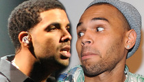 Drake -- Middle Fingers and Trash Talk Spark Brawl with Chris Brown