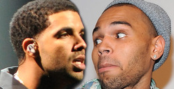 Drake -- Middle Fingers and Trash Talk Spark Brawl with Chris Brown