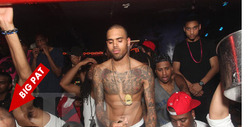 Chris Brown Topless Ballin' Before Fight with Drake