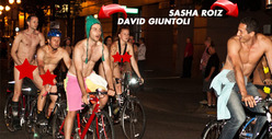 'Grimm' Stars -- Commit Cardinal Sin in Naked Bike Ride