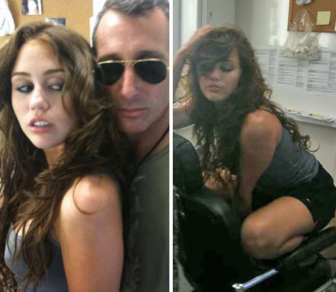 Miley Cyrus and Adam Shankman