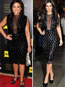 Dueling Dresses: Kim Kardashian vs. Rachael Ray!