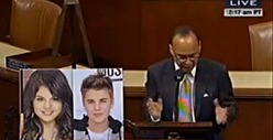 Bad Ass Congressman Attacks AZ Immigration Law ... Using Justin Bieber