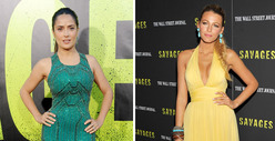 Sexy 'Savages' -- Salma Hayek vs. Blake Lively: Who'd You Rather?