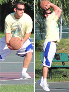 Adam Sandler Shows Off His Hoop Skills