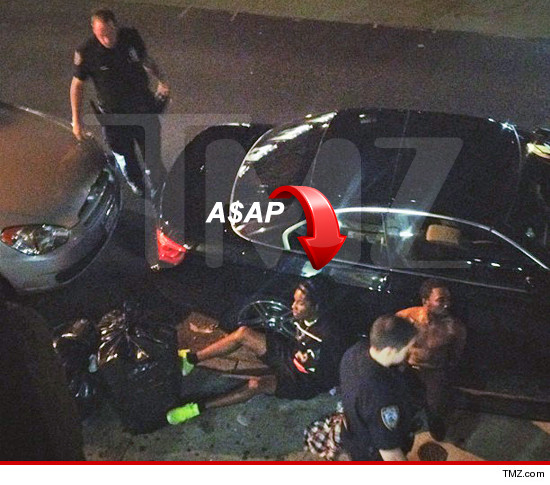 A$AP being arrested