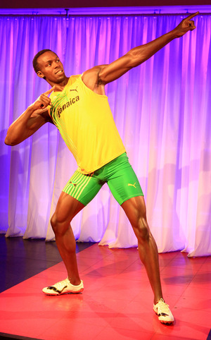 Usain Bolt's Winning Wax Figure