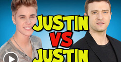 Justin Bieber vs. Justin Timberlake -- Balls Out  Competition