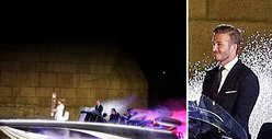 David Beckham -- Cruises Into Olympics Opening Ceremonies