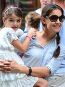 Katie and Suri: All Smiles During Museum Trip!