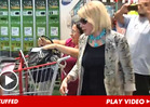 Joan Rivers HANDCUFFS Herself to Shopping Cart in Anti-Costco Protest