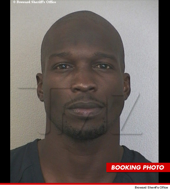 Chad Johnson mug shot after arrest.