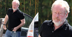 Ridley Scott Arrives in L.A. 
