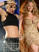 '90s Divas Gwen Stefani and Mariah Carey Stun at NFL Concert