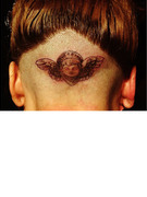 Lady Gaga Gets New Head Tattoo ... In Front of Hundreds!