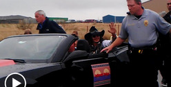 Johnny Depp Makes Surprise Appearance at Native American Parade [VIDEO]