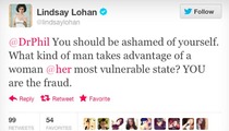 Lindsay Lohan Blasts Dr. Phil on Twitter -- 'You're a Fraud!'