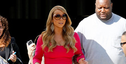 Mariah Carey's Posse -- Cops, Bodyguards, Umbrella Holder