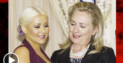Christina Aguilera to Hillary Clinton -- My Boobs Made You Look!