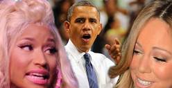 President Obama to Mariah Carey & Nicki Minaj -- STOP THE FIGHTING!!