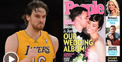 Justin Timberlake & Pau Gasol -- Ball Talk vs. Wedding Chat
