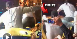 Michael Phelps -- Crowd Surfing Accident Inside Vegas Nightclub ... ON TAPE
