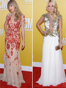 Taylor vs. Carrie vs. Kellie -- Who Stole the Spotlight on the CMA Red Carpet?