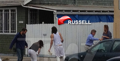 Russell Brand Crashes Car into Homeless Man's Shopping Cart